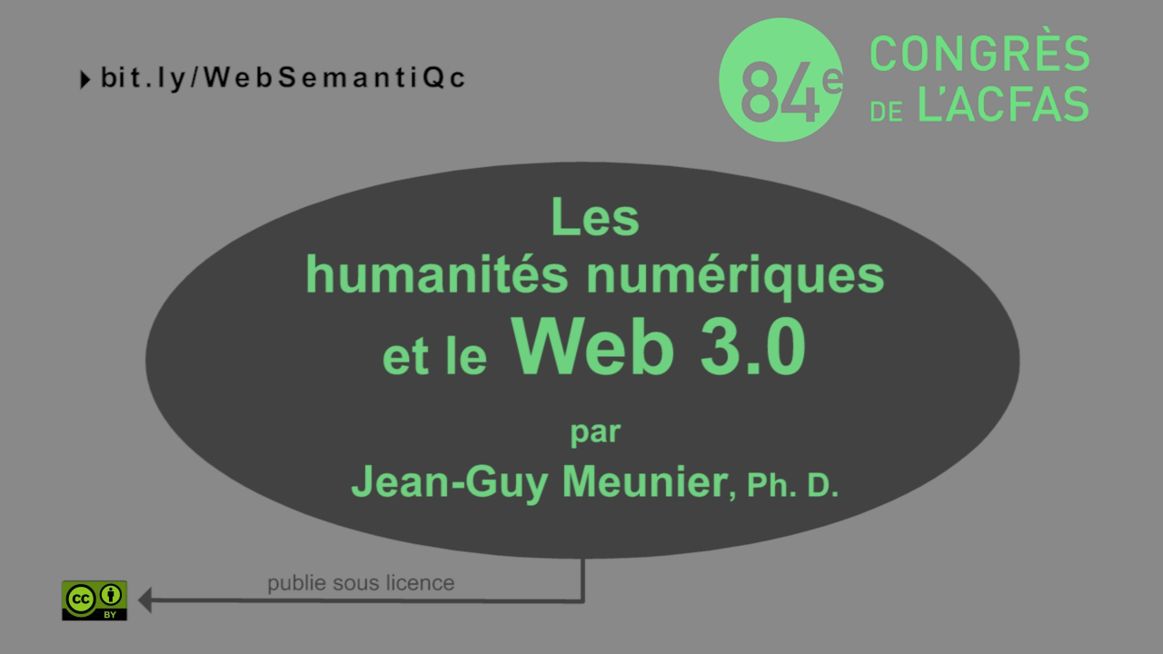 Les humanités numériques: un défi pour le web semantique