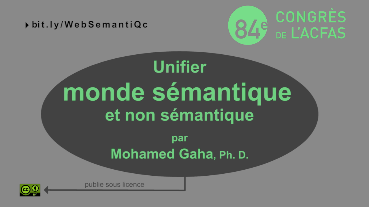 Unifier mondes sémantique et non sémantique: enjeux et cas d’application