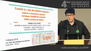 Claude Coulombe au Colloque sur le web sémantique au Québec